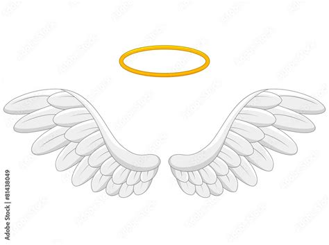 angel wings cartoon Stock Vector | Adobe Stock