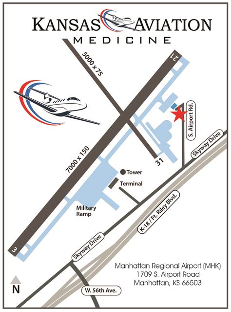 Manhattan Regional Airport (MHK), A “Fly-In” Aviation Medicine Clinic in North Central Kansas ...