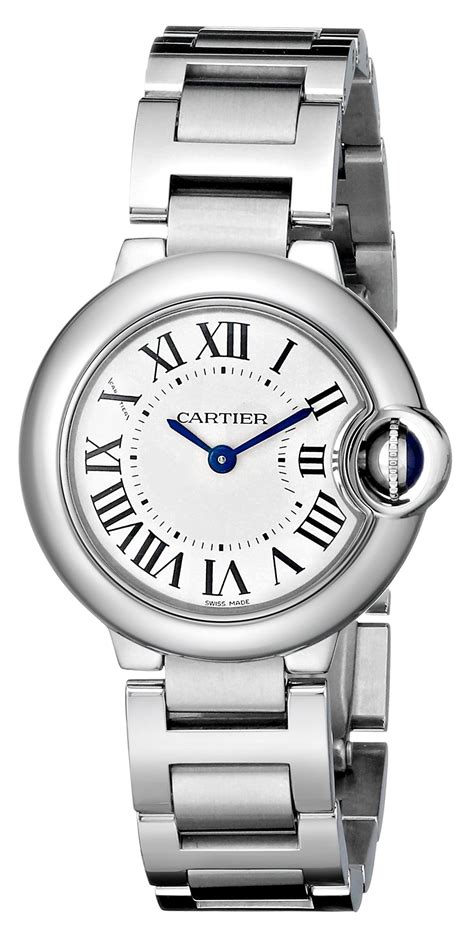 Cartier Women's W69010Z4 "Ballon Bleu" Stainless Steel Dress Watch | Stainless steel watch women ...