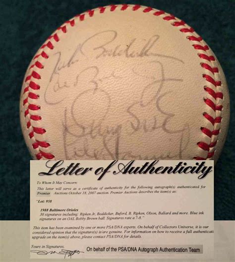 √ George Brett Autograph Signings