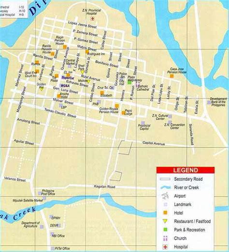 Map of Dipolog - All About Philippine Resorts