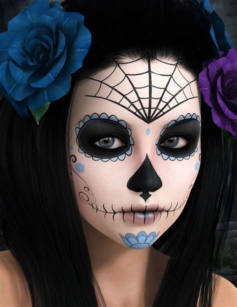 23 Best Sugar Skull Halloween Makeup Ideas - Feed Inspiration