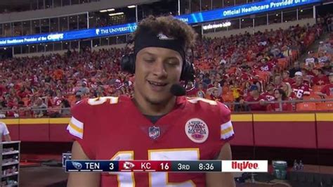 Patrick Mahomes In-Game Interview