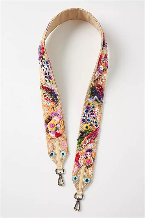 Floral Beaded Bag Strap | Anthropologie | Floral bags, Beaded bags ...