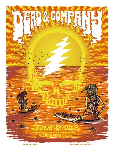 Dead & Company show poster—Chula Vista 7/6/18 : r/deadandcompany