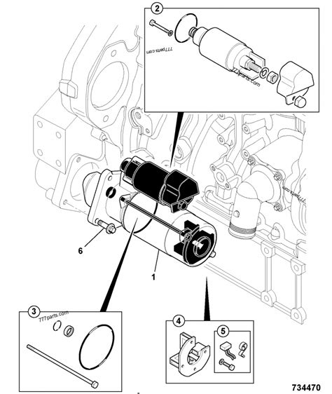 STARTER MOTOR, 24.VOLT - GEN JCB 320/40013 (JCB444 4 CYLINDER ENGINE ...