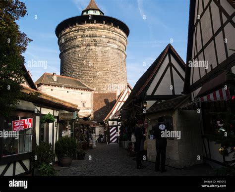 Konigstor Tower Craftsmens' Courtyard Nuremberg Bavaria Germany EU Stock Photo - Alamy