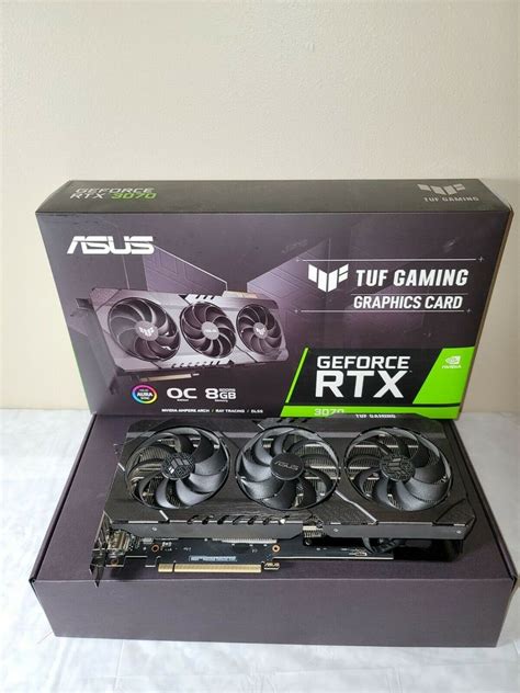 ASUS TUF Gaming GeForce RTX 3070 (NON-LHR) OC 8GB GDDR6 Graphics Card ...