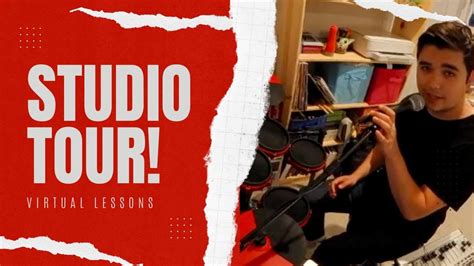 HOW I TEACH ONLINE DRUM LESSONS - (Studio Tour) - YouTube