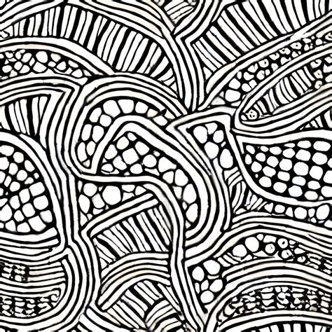 Black and White Zentangle Pattern · Creative Fabrica