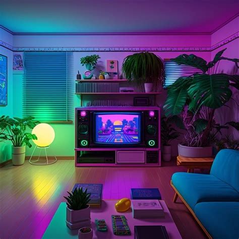 Pin by 🌴TOKYO VIDEO PLANT📼 on vaporwave⑤ | Neon room, 80s room aesthetic, Neon bedroom