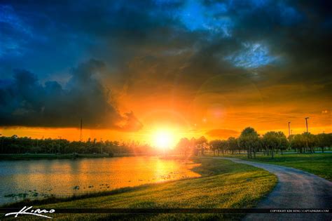 Walking Trail Lake Sunset Okeeheelee Park West Palm Beach