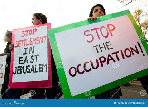 Jerusalem Protest editorial photo. Image of banner, politics - 17384736