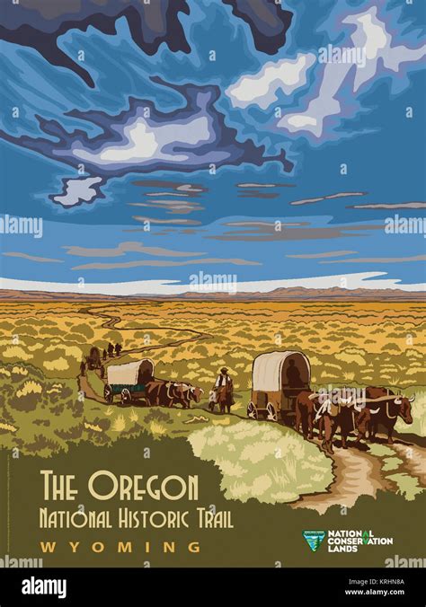 The Oregon National Historic Trail in Wyoming Stock Photo - Alamy