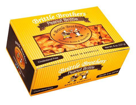 Brittle Brothers Gourmet Peanut Brittle, 8 oz - Cashew, Pecan, Bacon ...