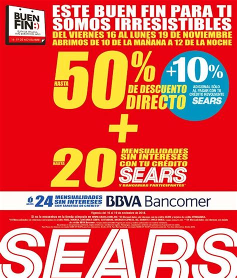 Promociones de Sears en el Buen Fin 2018 en tienda y en línea | Buen ...