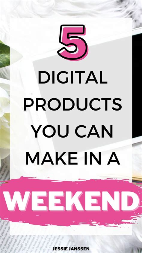 5 Digital Product Ideas That Can Be Made in a Weekend | Idee di business, Portfolio, Idee