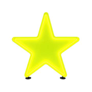 Neon Yellow Star Banner Neon Star, Neon, Neon Sign, Shape PNG Transparent Image and Clipart for ...