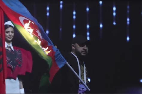 Azerbaijani flag burnt at championship opening ceremony in Yerevan