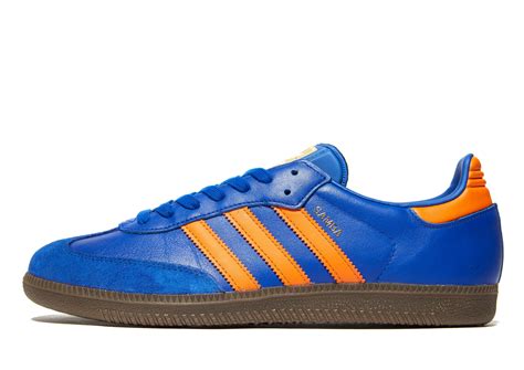 adidas Originals Leather Samba Og in Blue/Orange (Blue) for Men - Lyst