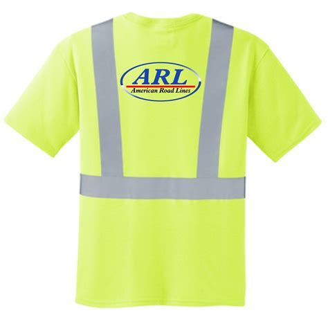 Short Sleeved Safety Reflective Logo Shirt - American Road Lines, Inc