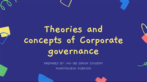 (PDF) Theories and concepts of Corporate governance