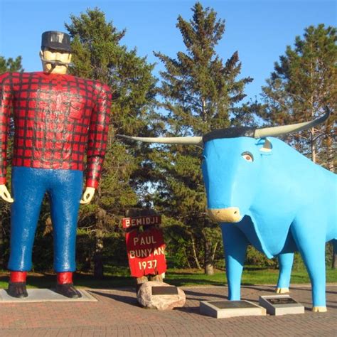 Paul Bunyan & Babe the Blue Ox, Bemidji – Bemidji, Minnesota - Atlas Obscura