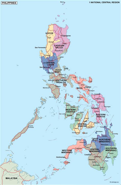 philippines political map | Order and download philippines political map