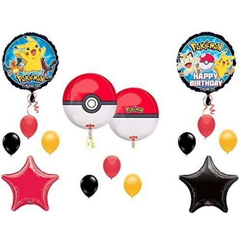 "Orbz" POKEMon GO Birthday Party Balloons Decoration Supplies Pikachu ...