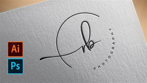How to signature logo Design - Illustrator cc 2020 | How to Signature Brush Preset - Photoshop