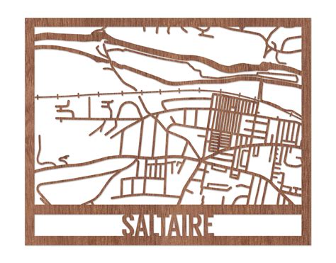 Map of Saltaire Wall Art – All Mapped Out