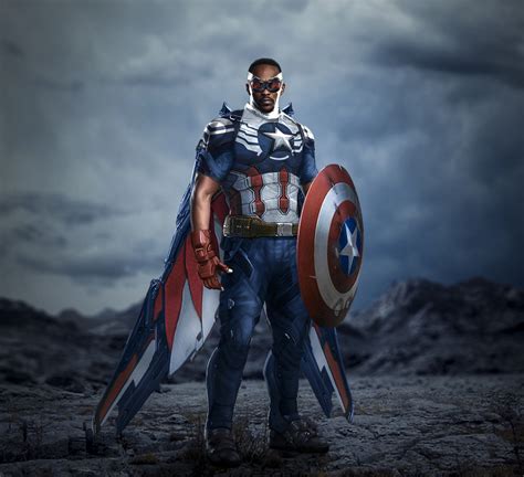 Falcon as captain america by itsharman on DeviantArt