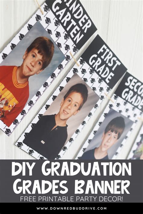 DIY High School Graduation Banner pin 6 - Down Redbud Drive