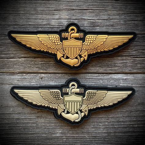 "Naval Aviator Wings PVC Patch - Pilot Aircrew Wings - Navy / Marine ...