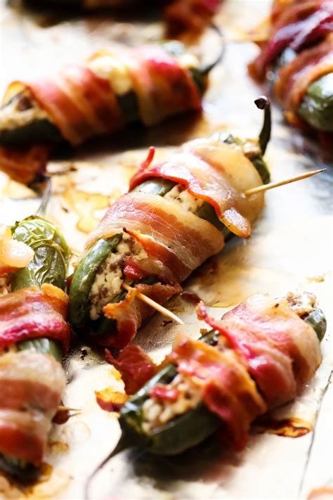 Creamy Bacon Sausage Jalapeño Poppers - Chef in Training