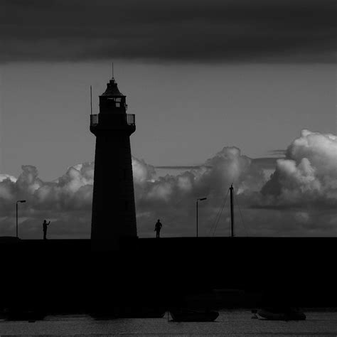 Donaghadee Lighthouse in Silhouette - Donaghadee Harbour, Co.Down, N.Ireland Northern Ireland ...