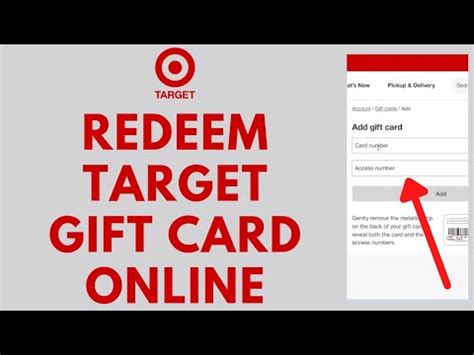 How To Redeem Target Gift Card Online (Quick & Easy!) - YouTube