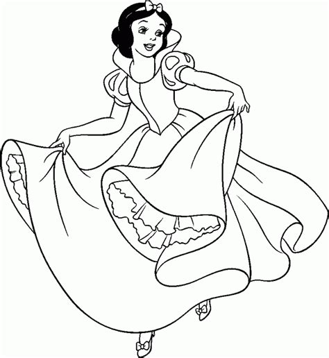 coloriage de blanche neige - Clip Art Library