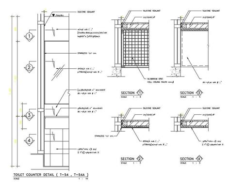 Section detail counter plan also given in this autocad file. Download ...