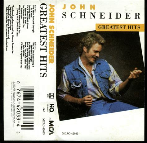 John Schneider - Greatest Hits (1987, Columbia House, Cassette) | Discogs