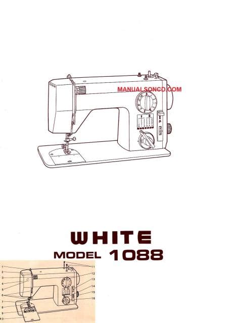 White 1088 Sewing Machine Instruction Manual