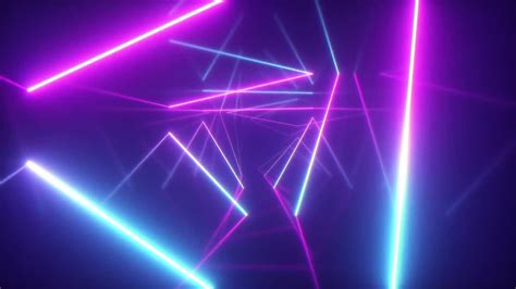 Neon Geometric Lights - Stock Motion Graphics | Motion Array