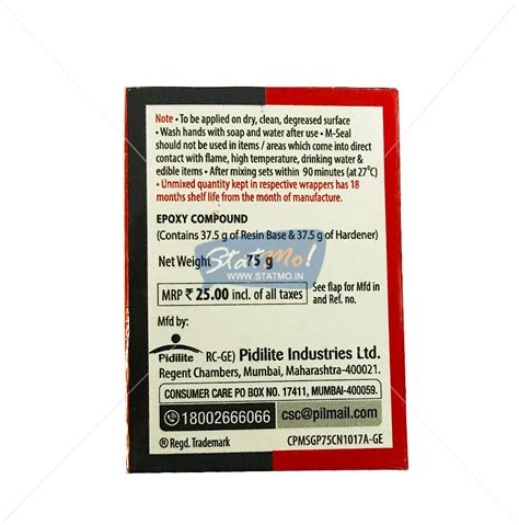 Pidilite M-Seal Regular Epoxy Compound – StatMo.in – the largest online Stationery Store