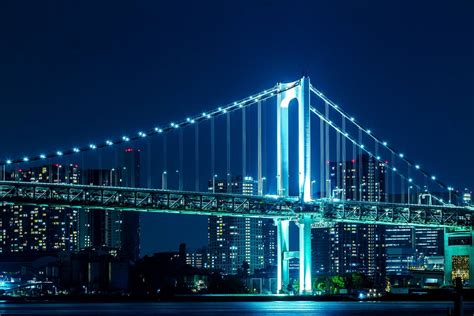 Rainbow Bridge Night View Sea - Free photo on Pixabay - Pixabay