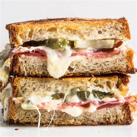 Salami and Pickle Grilled Cheese | Recipe | Grilled cheese recipes, Fancy grilled cheese, Cheese ...