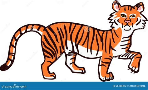 Sad Tiger Stock Vector - Image: 66439473