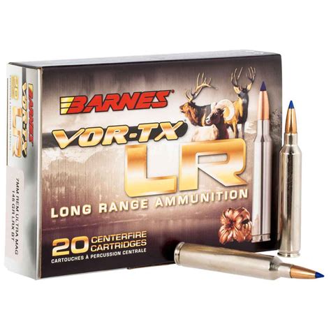 Barnes VOR-TX LR 7mm Remington Ultra Magnum 145gr LRX BT Rifle Ammo - 20 Rounds | Sportsman's ...