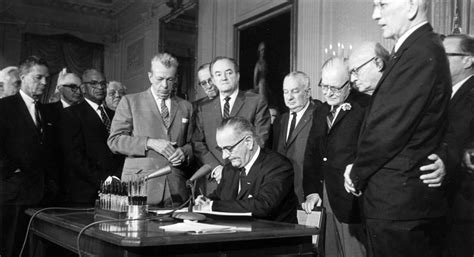 LBJ signs landmark Civil Rights Act, July 2, 1964 - POLITICO