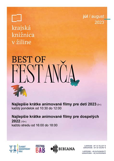 Best of Fest Anča 2022/2023 v… | kamdomesta.sk