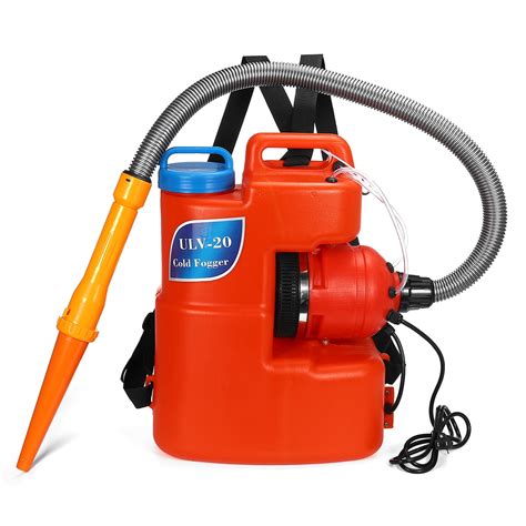 20L/5.3gal Electric ULV Fogger Sprayer 110V Cold Fogging Machine Disinfection Portable Backpack ...